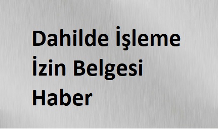 Mart Ayına Ait Dahilde İşleme İzin Belgelerinin (D1) Listesi 2020